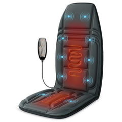 Vibration Back Massager with Heat Massage Chair Pad with 10 Vibration Motors & 2 Heating Levels Chair Massager